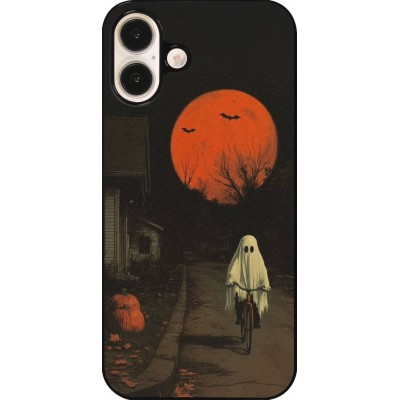 Coque iPhone 16 Plus - Halloween 2025 Ghost on a bicycle
