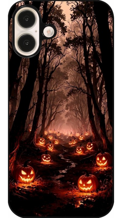 Coque iPhone 16 Plus - Halloween 2025 Road of Terrifying Pumpkins