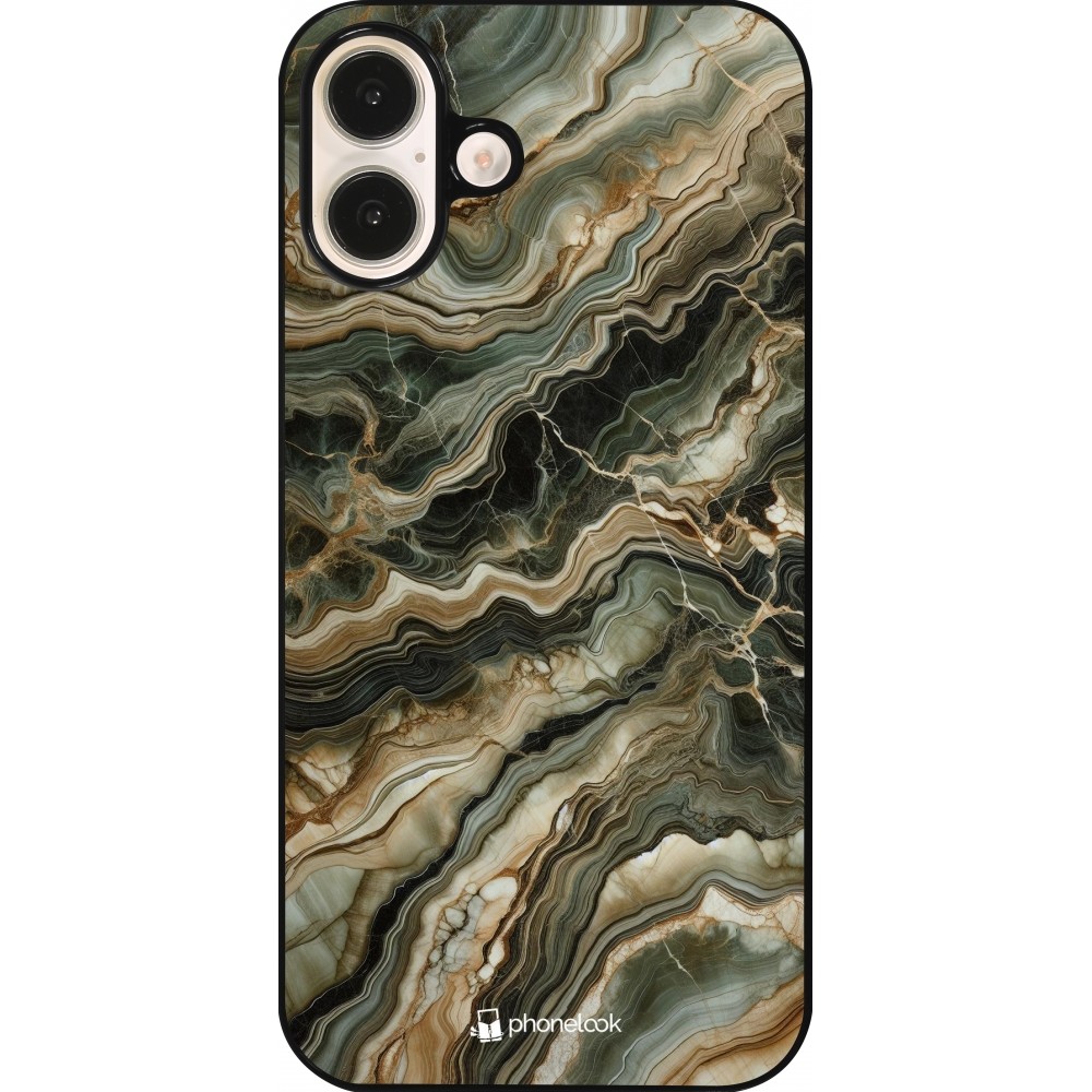 Coque iPhone 16 Plus - Marbre Olive