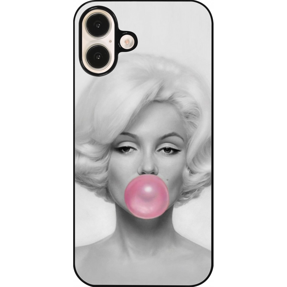 Coque iPhone 16 Plus - Marilyn Bubble
