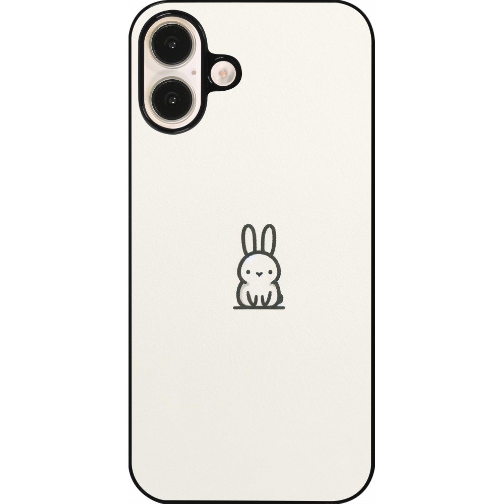 Coque iPhone 16 Plus - Minimal bunny cutie