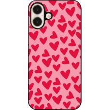 Coque iPhone 16 Plus - Mom 2024 petits coeurs