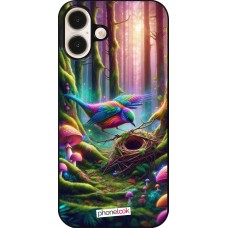 iPhone 16 Plus Case Hülle - Vogel Nest Wald