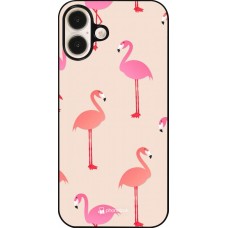 Coque iPhone 16 Plus - Pink Flamingos Pattern