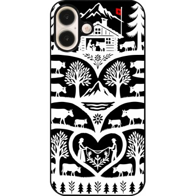 Coque iPhone 16 Plus - Poya Suisse 2 noir