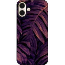 Coque iPhone 16 Plus - Purple Light Leaves