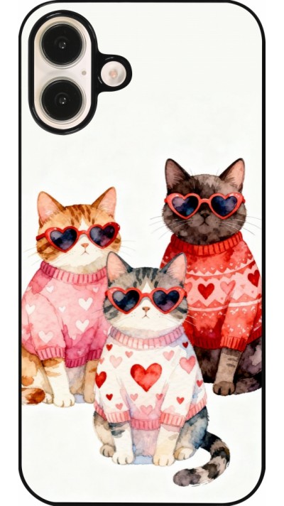 iPhone 16 Plus Case Hülle - Saint Valentines Day 26 Cat Love