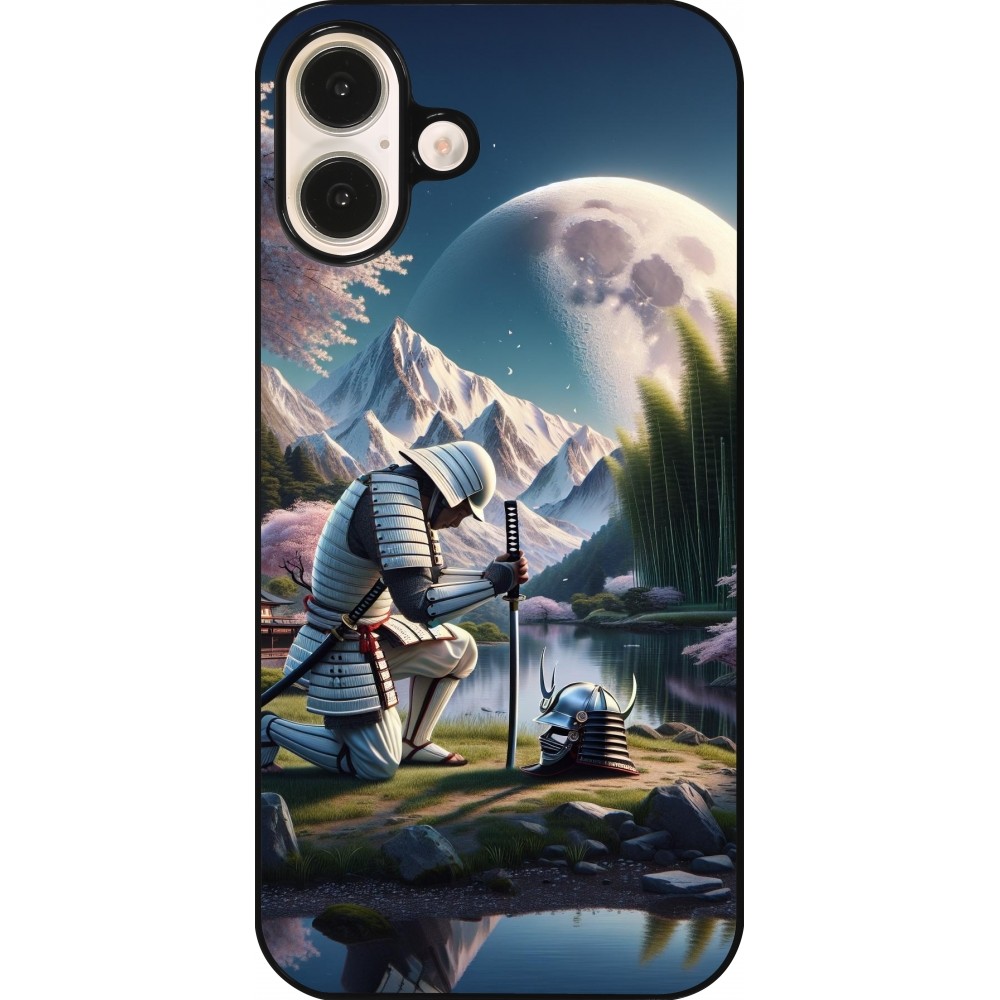 iPhone 16 Plus Case Hülle - Samurai Katana Mond