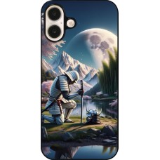 iPhone 16 Plus Case Hülle - Samurai Katana Mond