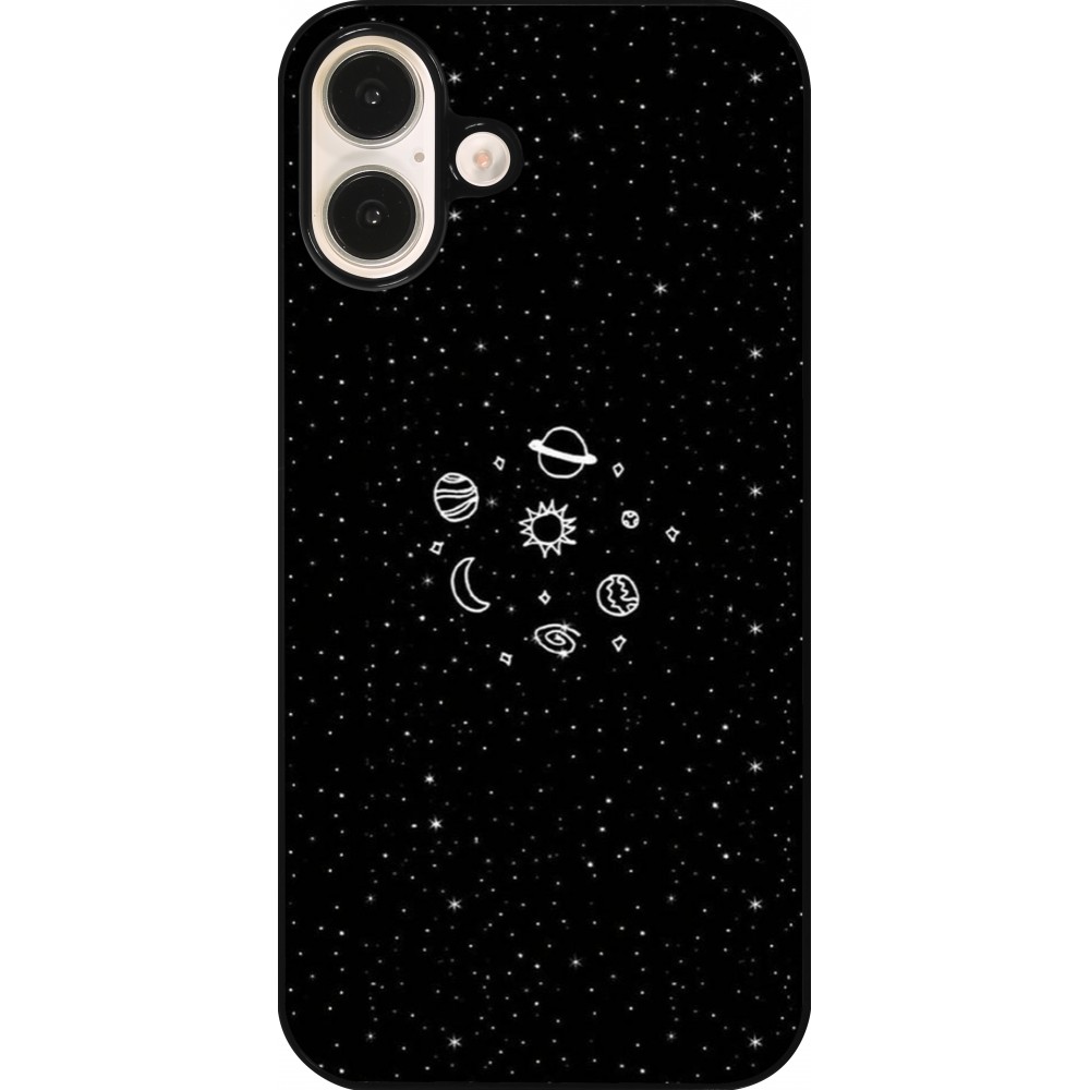 iPhone 16 Plus Case Hülle - Space Doodle