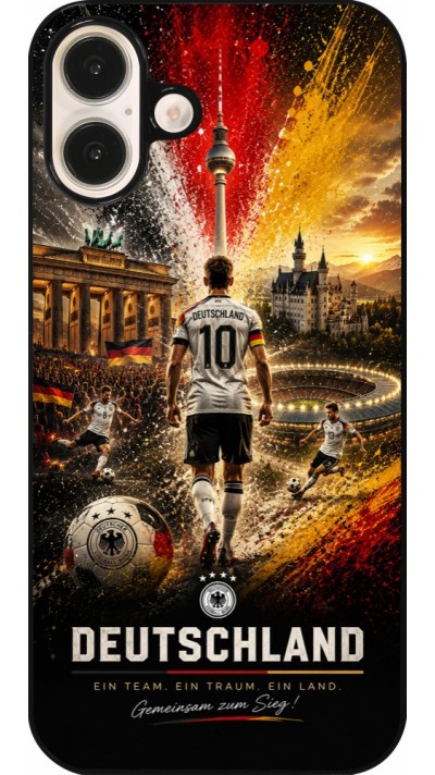 iPhone 16 Plus Case Hülle - Fussball Deutschland splash 2026