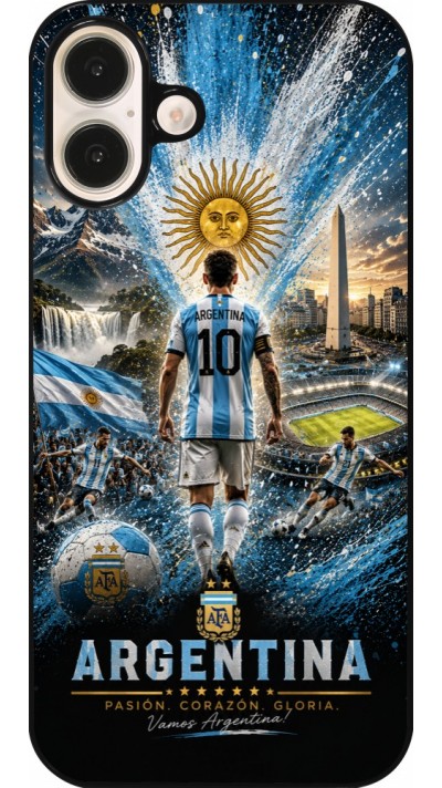 iPhone 16 Plus Case Hülle - Fussball Argentinien splash 2026