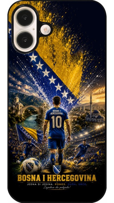iPhone 16 Plus Case Hülle - Fussball Bosnien und Herzegowina splash 2026