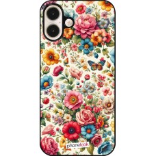 Coque iPhone 16 Plus - Spring 25 printemps fleuri