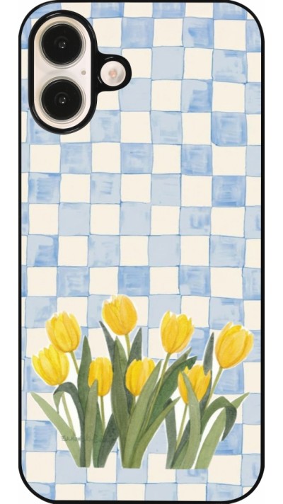 iPhone 16 Plus Case Hülle - Blue vichy tulips Spring 2026
