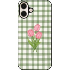 iPhone 16 Plus Case Hülle - Green vichy tulips Spring 2026