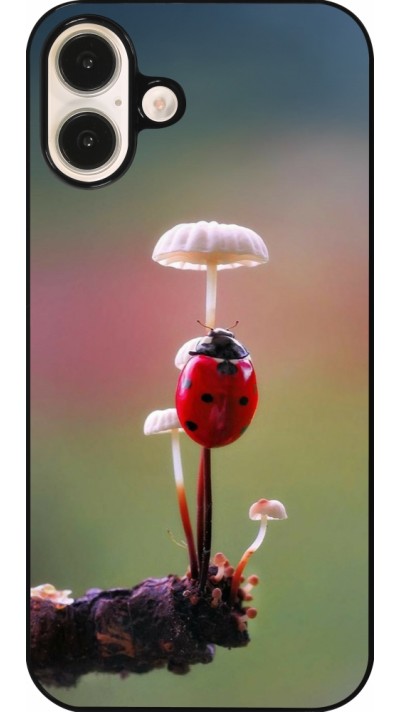iPhone 16 Plus Case Hülle - Ladybird on a mushroom Spring 2026