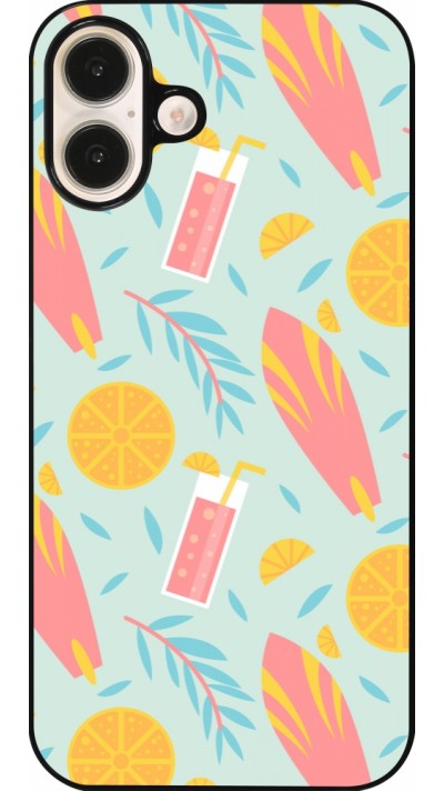 Coque iPhone 16 Plus - Summer 2025 Pattern citron
