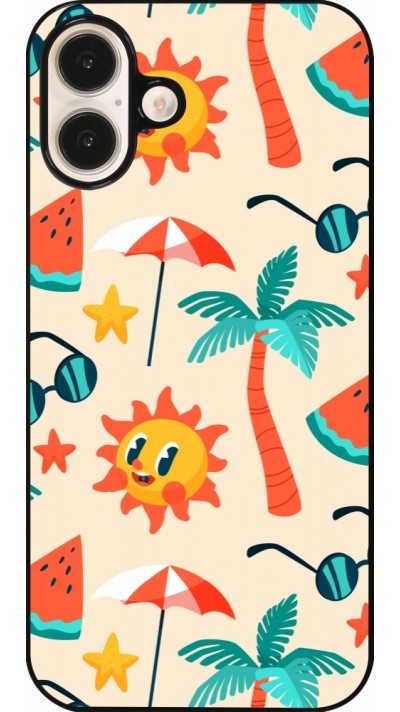 Coque iPhone 16 Plus - Summer 2025 Pattern soleil