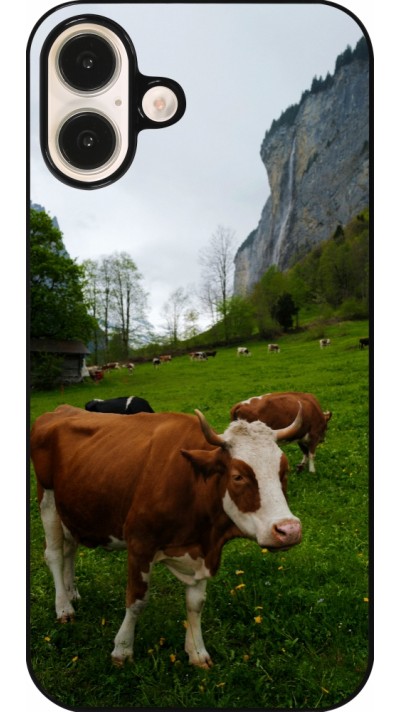 Coque iPhone 16 Plus - Fête Nationale Suisse Vaches