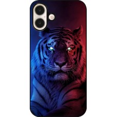 Coque iPhone 16 Plus - Tiger Blue Red