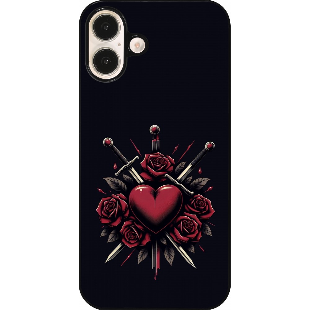 Coque iPhone 16 Plus - Valentine 2024 gothic love