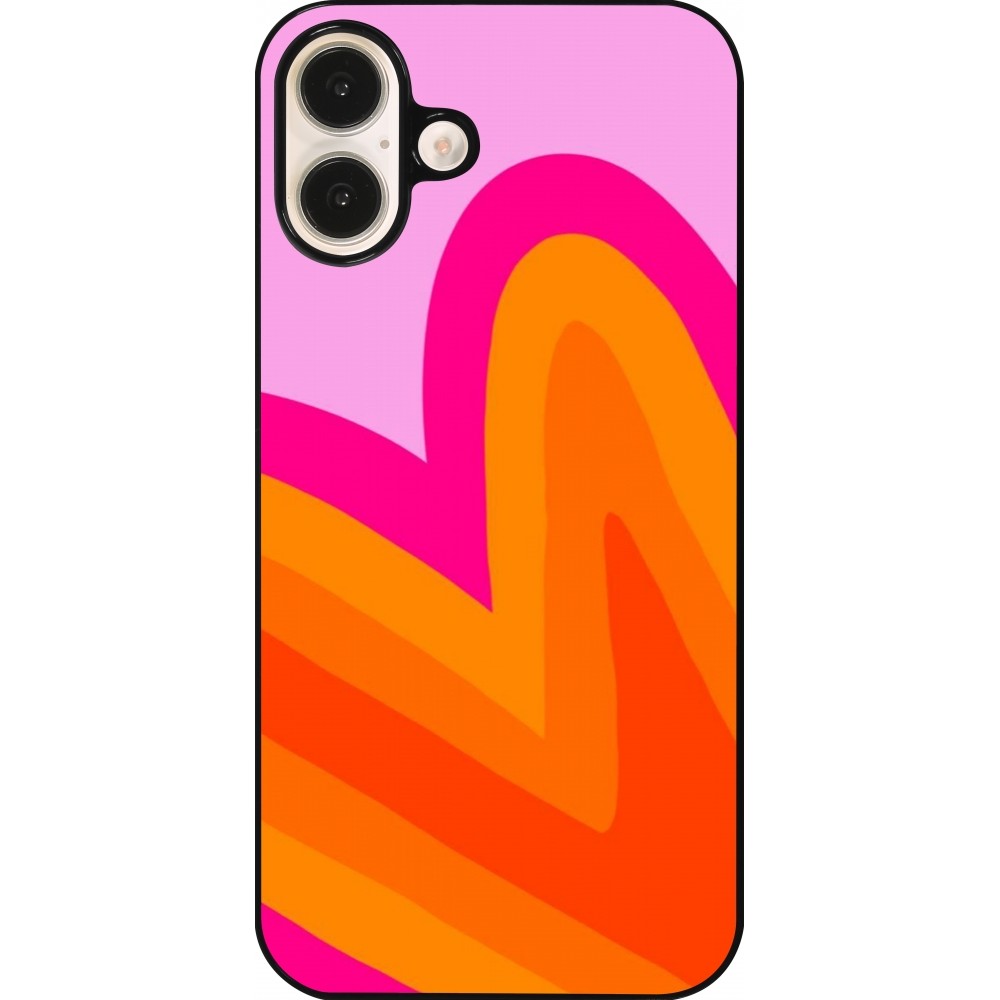 iPhone 16 Plus Case Hülle - Valentine 2024 heart gradient