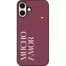 Coque iPhone 16 Plus - Valentine 2024 mucho amor rosado