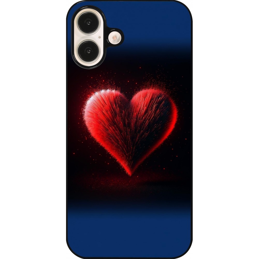 iPhone 16 Plus Case Hülle - Valentin 2025 rotes Herz