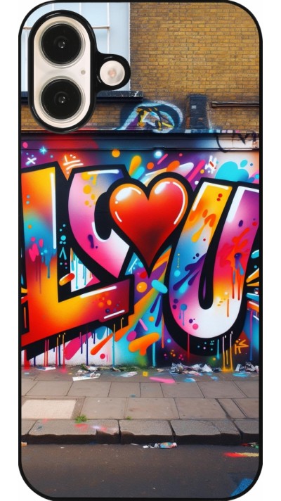 Coque iPhone 16 Plus - Valentine 2025 Love U Tag