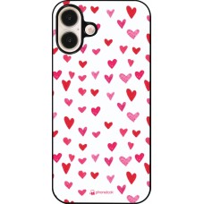 Coque iPhone 16 Plus - Valentine 2022 Many pink hearts