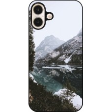 iPhone 16 Plus Case Hülle - Winter 22 snowy mountain and lake
