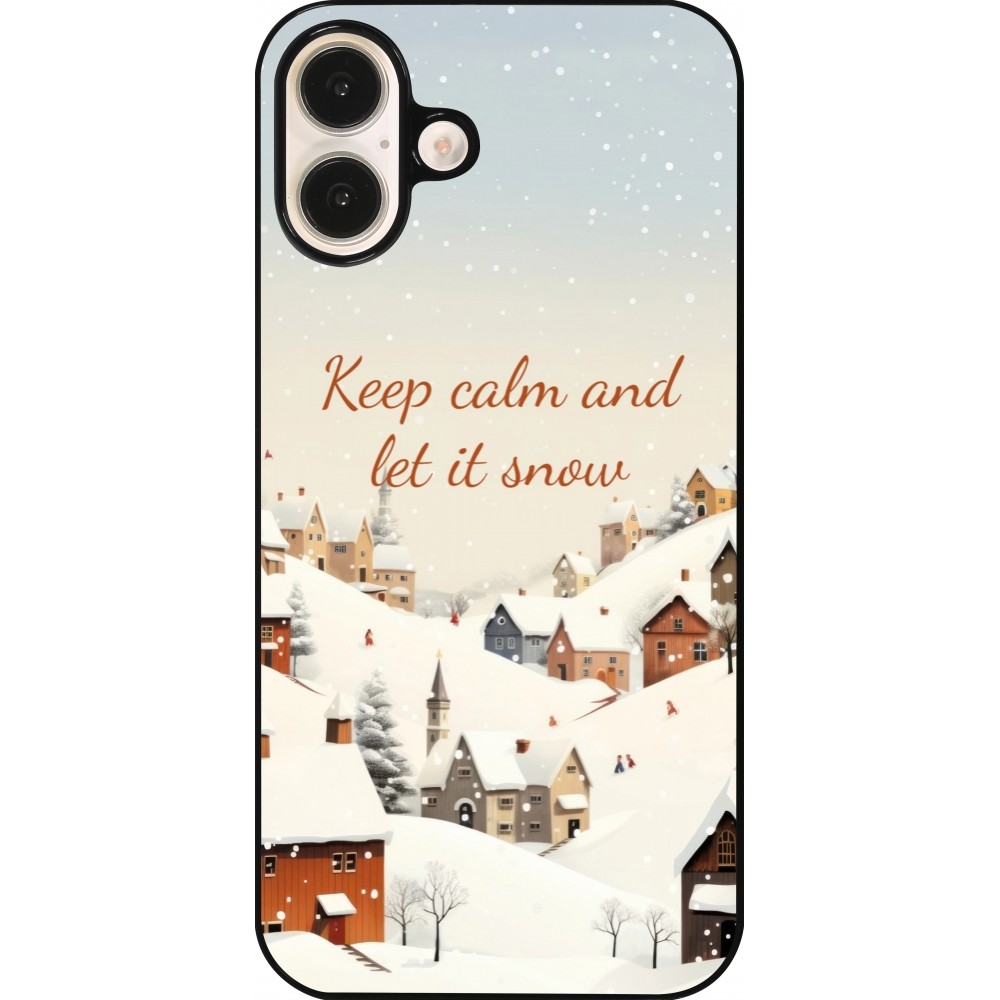 Coque iPhone 16 Plus - Winter 25 Winter Keep calm and let it snow