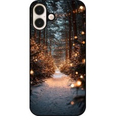 Coque iPhone 16 Plus - Winter 25 Winter snowy road