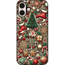iPhone 16 Plus Case Hülle - Weihnachten 2023 Mikromuster