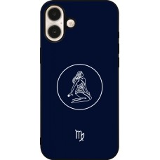 Coque iPhone 16 Plus - Silicone rigide noir Astrologie Vierge