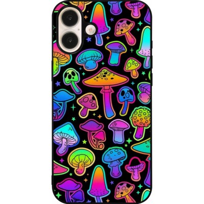 iPhone 16 Plus Case Hülle - Silikon schwarz Autumn 2024 magic mushrooms