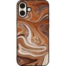 Coque iPhone 16 Plus - Silicone rigide noir Autumn 2024 marbe