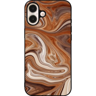 Coque iPhone 16 Plus - Silicone rigide noir Autumn 2024 marbe