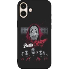 iPhone 16 Plus Case Hülle - Silikon schwarz Bella Ciao