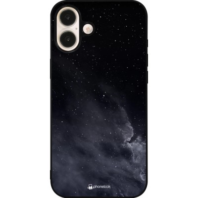 iPhone 16 Plus Case Hülle - Silikon schwarz Black Sky Clouds
