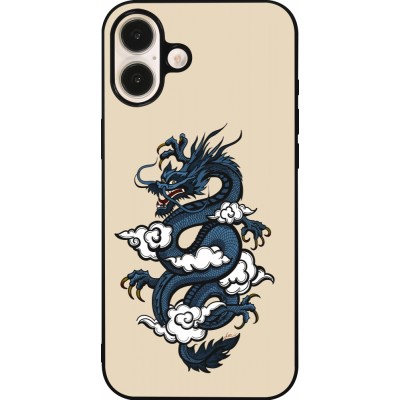 iPhone 16 Plus Case Hülle - Silikon schwarz Blue Dragon Tattoo