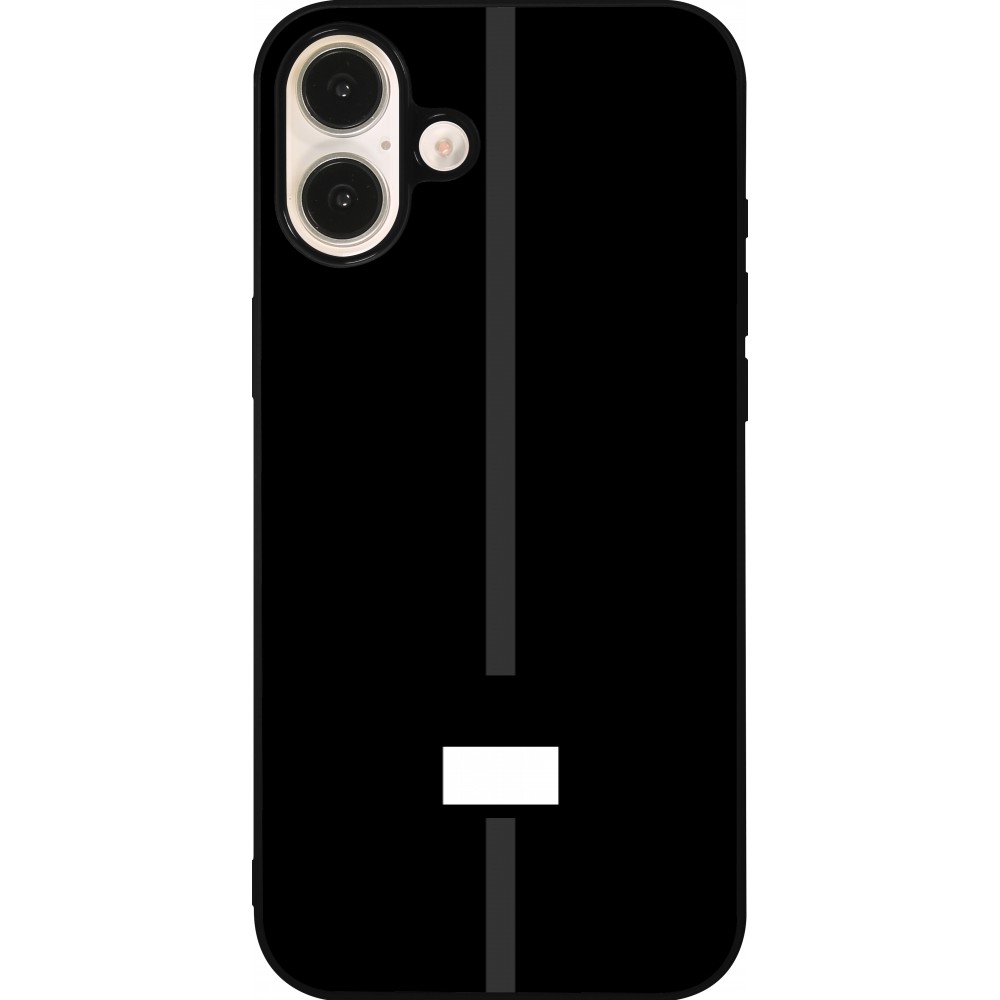 iPhone 16 Plus Case Hülle - Silikon schwarz Kanton FR schwarz