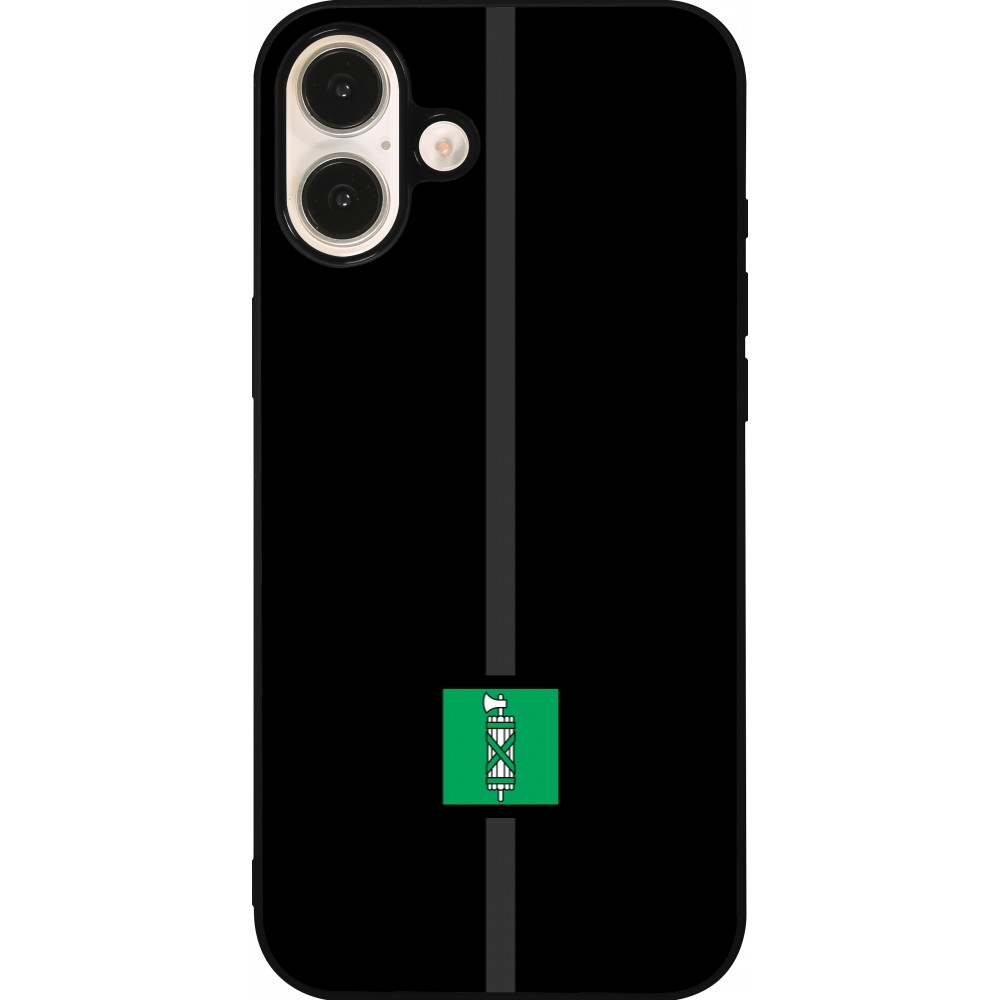 iPhone 16 Plus Case Hülle - Silikon schwarz Kanton SG schwarz