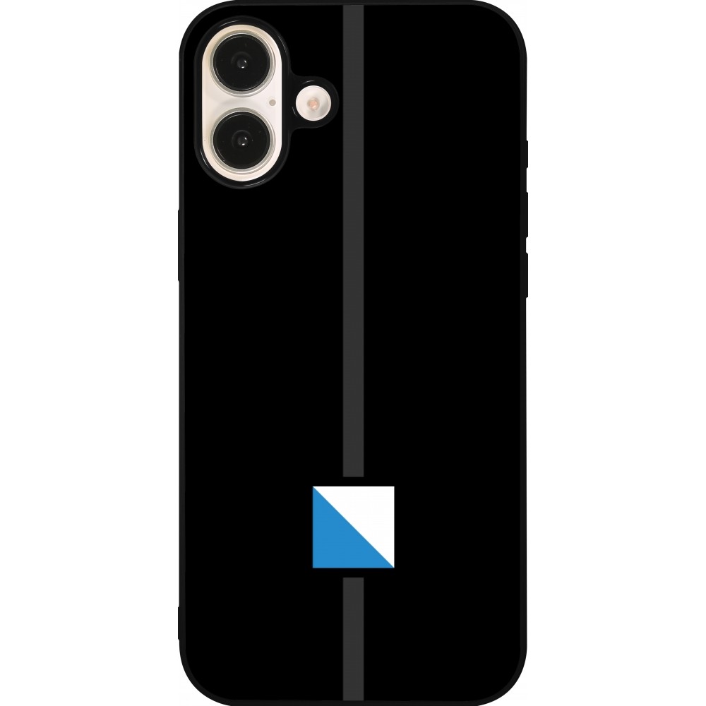 iPhone 16 Plus Case Hülle - Silikon schwarz Kanton ZH schwarz