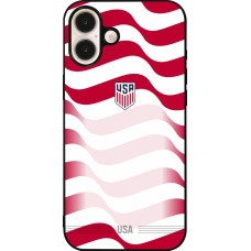 iPhone 16 Plus Case Hülle - Silikon schwarz Vereinigten Staaten 2026 personalisierbares Fussballtrikot
