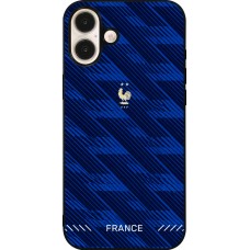 iPhone 16 Plus Case Hülle - Silikon schwarz Frankreich 2026 personalisierbares Fussballtrikot