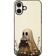 iPhone 16 Plus Case Hülle - Silikon schwarz Halloween 2025 Ghost gardener