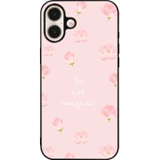 Coque iPhone 16 Plus - Silicone rigide noir Mom 2023 your are magical