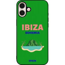 iPhone 16 Plus Case Hülle - Silikon schwarz Pop Summer Destination Ibiza